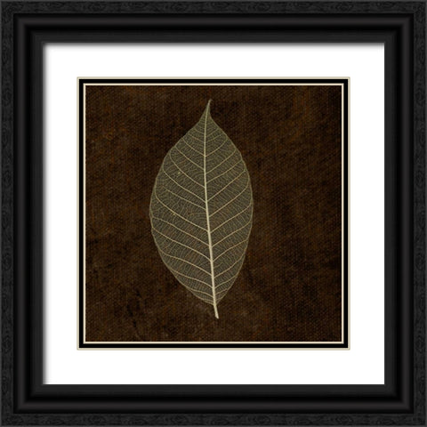 Spice Gold Leaf Black Ornate Wood Framed Art Print with Double Matting by Greene, Taylor