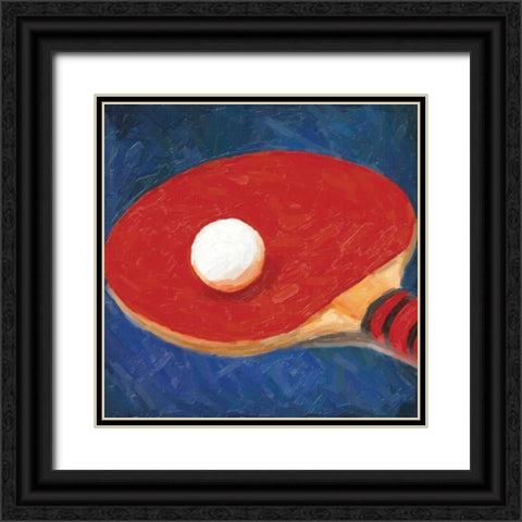 GAMING PING PONG Black Ornate Wood Framed Art Print with Double Matting by Greene, Taylor