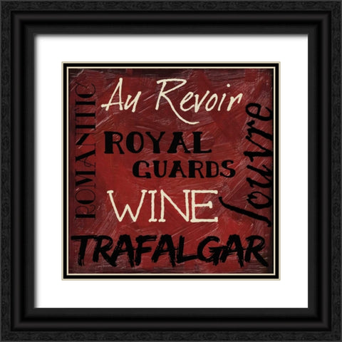 Travel 9 B Black Ornate Wood Framed Art Print with Double Matting by Greene, Taylor