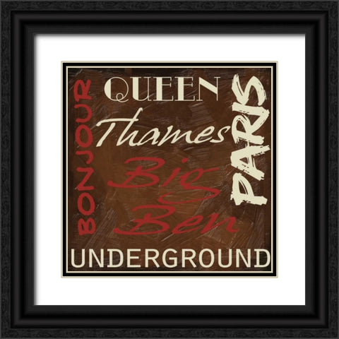 Travel 9 D Black Ornate Wood Framed Art Print with Double Matting by Greene, Taylor