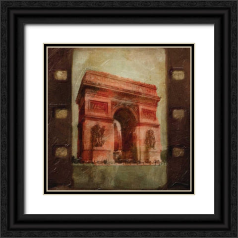 Travel 9 L Black Ornate Wood Framed Art Print with Double Matting by Greene, Taylor