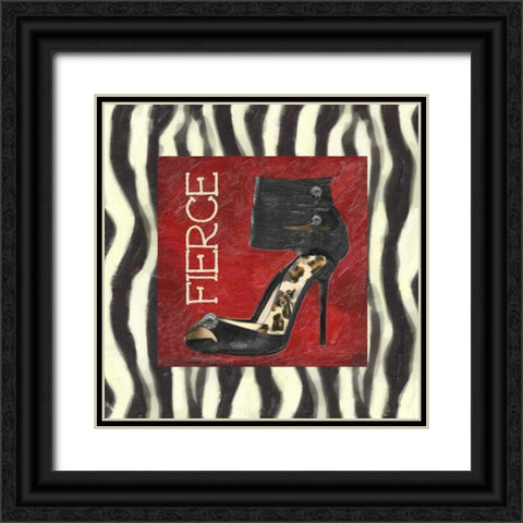 FIERCE SHOE A1 Black Ornate Wood Framed Art Print with Double Matting by Greene, Taylor