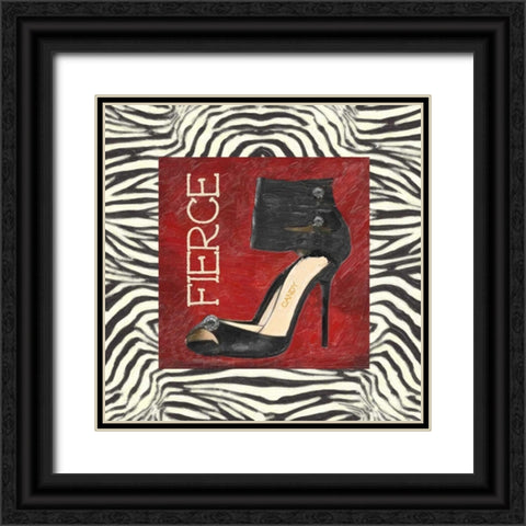 FIERCE SHOE A2 Black Ornate Wood Framed Art Print with Double Matting by Greene, Taylor