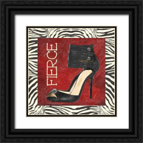 FIERCE SHOE A3 Black Ornate Wood Framed Art Print with Double Matting by Greene, Taylor