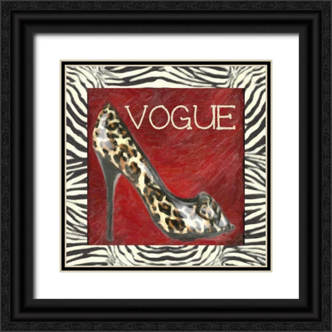 VOGUE SHOE B3 Black Ornate Wood Framed Art Print with Double Matting by Greene, Taylor