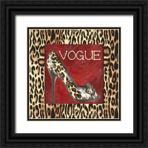 VOGUE SHOE Black Ornate Wood Framed Art Print with Double Matting by Greene, Taylor