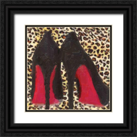 Fashion Patch S5 Black Ornate Wood Framed Art Print with Double Matting by Greene, Taylor