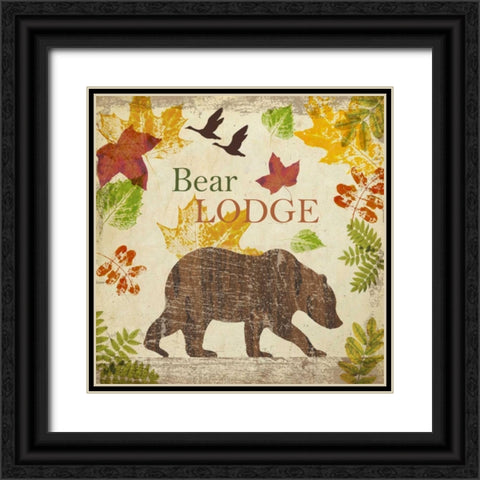 BEAR LODGE A1 Black Ornate Wood Framed Art Print with Double Matting by Greene, Taylor
