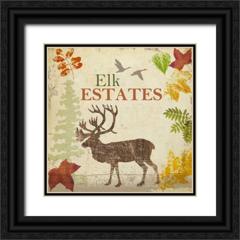 ELK Black Ornate Wood Framed Art Print with Double Matting by Greene, Taylor