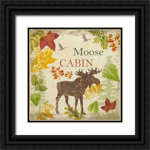 MOOSE CABIN C1 Black Ornate Wood Framed Art Print with Double Matting by Greene, Taylor