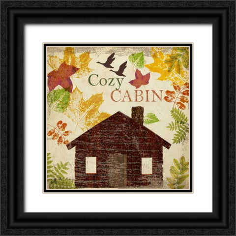 COZY CABIN Black Ornate Wood Framed Art Print with Double Matting by Greene, Taylor