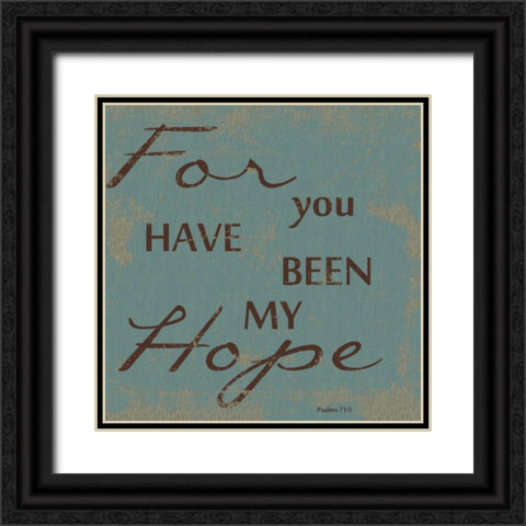 MY HOPE Black Ornate Wood Framed Art Print with Double Matting by Greene, Taylor