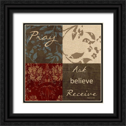 PRAY REV Black Ornate Wood Framed Art Print with Double Matting by Greene, Taylor