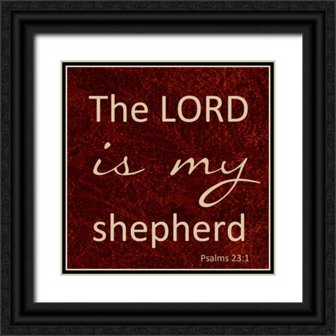 MY SHEPHERD Black Ornate Wood Framed Art Print with Double Matting by Greene, Taylor
