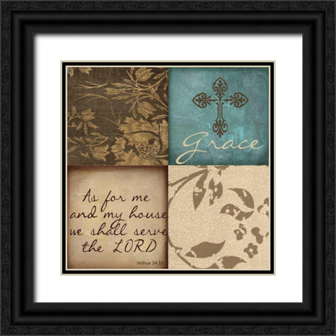 GRACE Black Ornate Wood Framed Art Print with Double Matting by Greene, Taylor