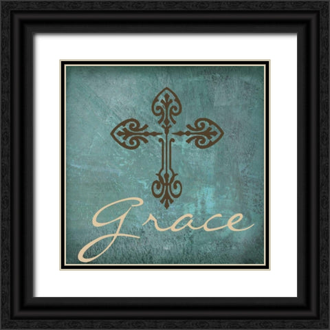 Grace Black Ornate Wood Framed Art Print with Double Matting by Greene, Taylor