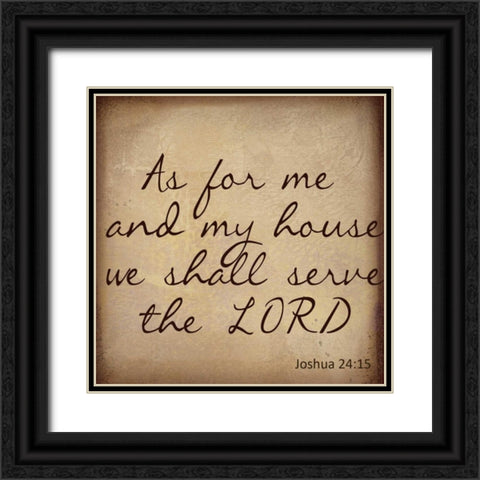 THE LORD Black Ornate Wood Framed Art Print with Double Matting by Greene, Taylor
