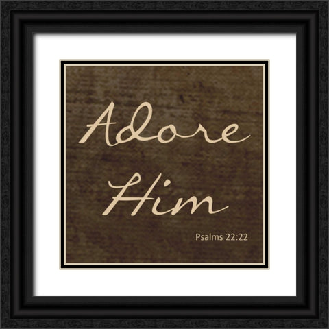 ADORE Black Ornate Wood Framed Art Print with Double Matting by Greene, Taylor