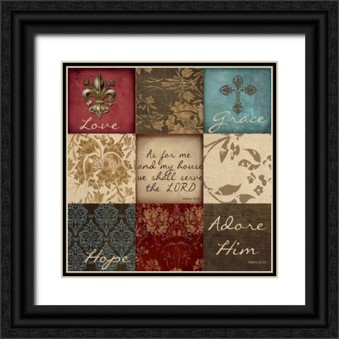 Hopepatch Black Ornate Wood Framed Art Print with Double Matting by Greene, Taylor