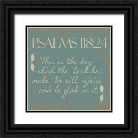 Psalms 118-24-New Black Ornate Wood Framed Art Print with Double Matting by Greene, Taylor