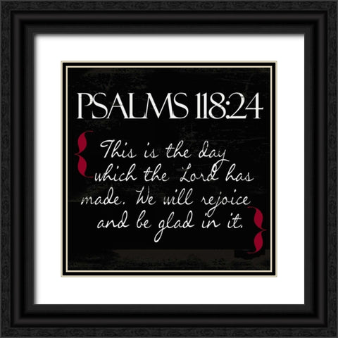 Psalms 118-24 White Black Ornate Wood Framed Art Print with Double Matting by Greene, Taylor