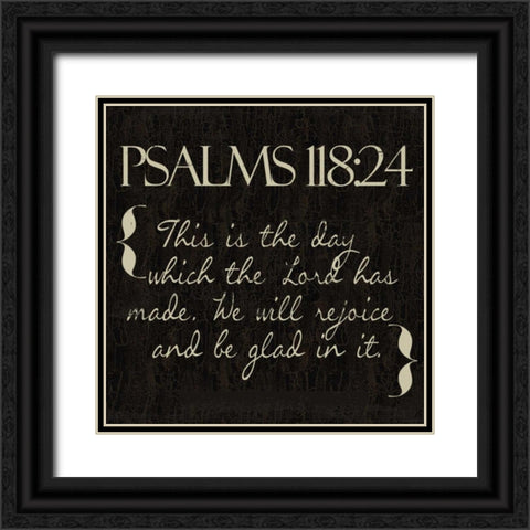 Psalms 118-24 Black Ornate Wood Framed Art Print with Double Matting by Greene, Taylor