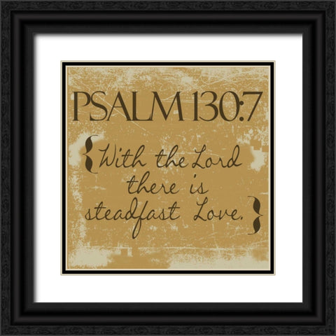 Psalms 130-7-Gold Black Ornate Wood Framed Art Print with Double Matting by Greene, Taylor