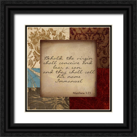 BEHOLD Black Ornate Wood Framed Art Print with Double Matting by Greene, Taylor
