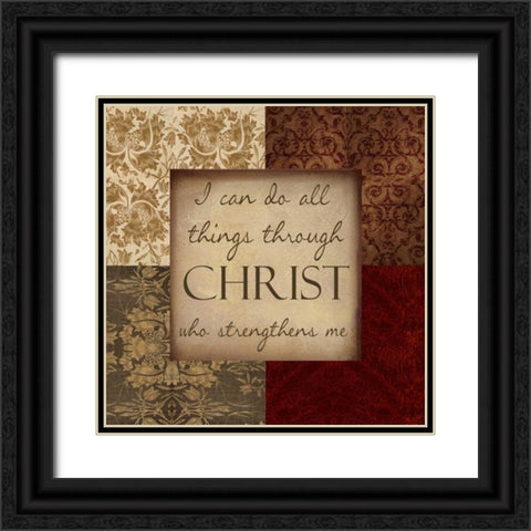 I CAN DO ALL THINGS 2 Black Ornate Wood Framed Art Print with Double Matting by Greene, Taylor