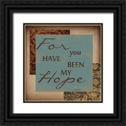 FOR YOU HAVE BEEN Black Ornate Wood Framed Art Print with Double Matting by Greene, Taylor