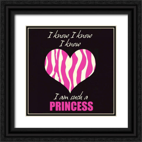 Such A Princess D Black Ornate Wood Framed Art Print with Double Matting by Greene, Taylor