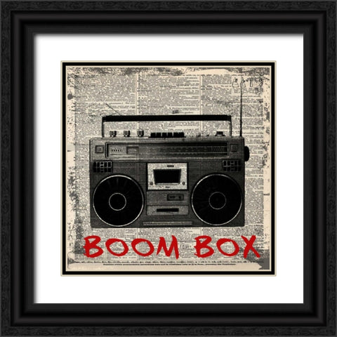 BOOM BOX Black Ornate Wood Framed Art Print with Double Matting by Greene, Taylor