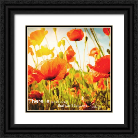 THERE IS NOTHING Black Ornate Wood Framed Art Print with Double Matting by Greene, Taylor