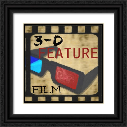 3D FEATURE Black Ornate Wood Framed Art Print with Double Matting by Greene, Taylor