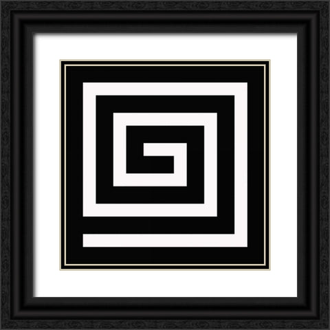 LABYRINTH II C Black Ornate Wood Framed Art Print with Double Matting by Greene, Taylor