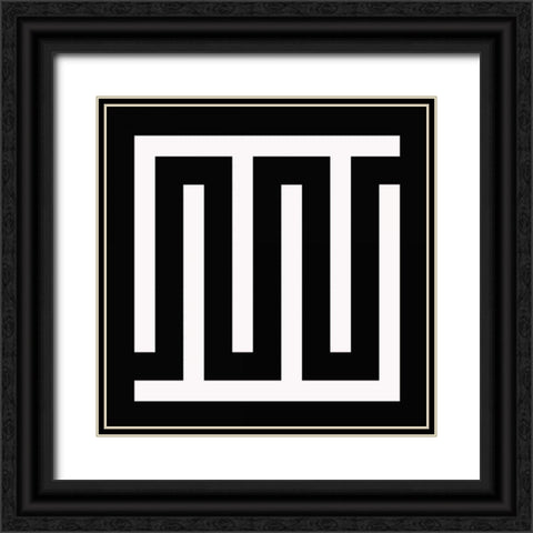 LABYRINTH IV G Black Ornate Wood Framed Art Print with Double Matting by Greene, Taylor
