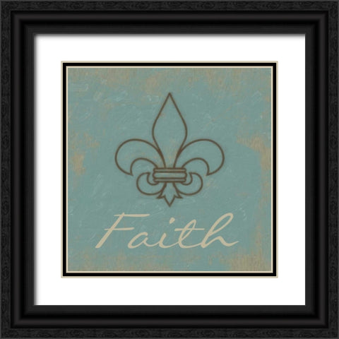 Faith Black Ornate Wood Framed Art Print with Double Matting by Greene, Taylor