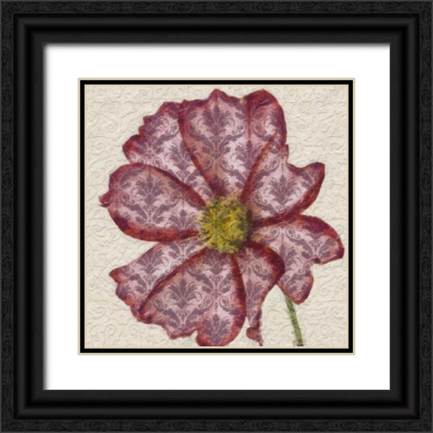PATTEREND RED PETALS II Black Ornate Wood Framed Art Print with Double Matting by Greene, Taylor