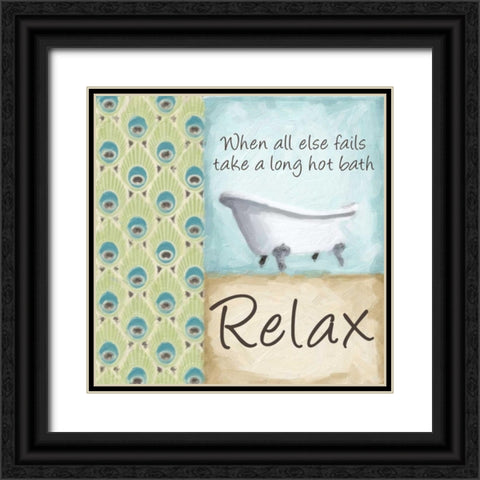 WHEN ALL ELSE FAILS Black Ornate Wood Framed Art Print with Double Matting by Greene, Taylor