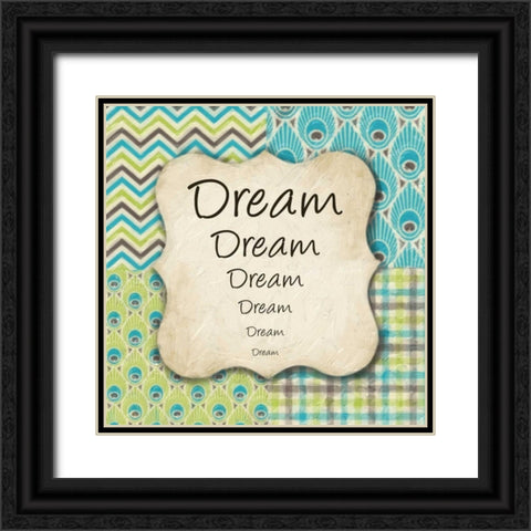DREAMS Black Ornate Wood Framed Art Print with Double Matting by Greene, Taylor