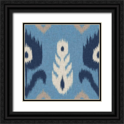 IKAT I Black Ornate Wood Framed Art Print with Double Matting by Greene, Taylor