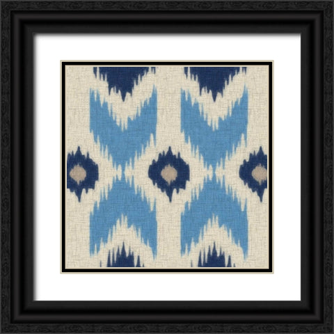 IKAT IV Black Ornate Wood Framed Art Print with Double Matting by Greene, Taylor