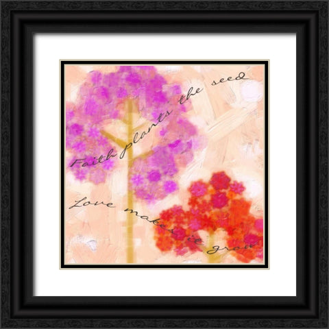Faith Plants The Seed Black Ornate Wood Framed Art Print with Double Matting by Greene, Taylor