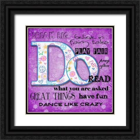 Do Black Ornate Wood Framed Art Print with Double Matting by Greene, Taylor