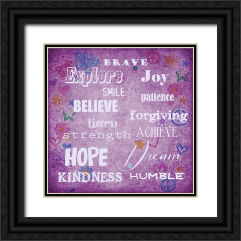 Humble Brave Black Ornate Wood Framed Art Print with Double Matting by Greene, Taylor