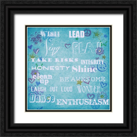 Take Risks Black Ornate Wood Framed Art Print with Double Matting by Greene, Taylor