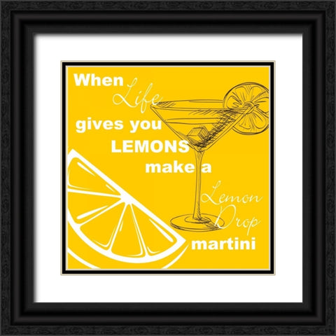 Lemon Drop Black Ornate Wood Framed Art Print with Double Matting by Greene, Taylor