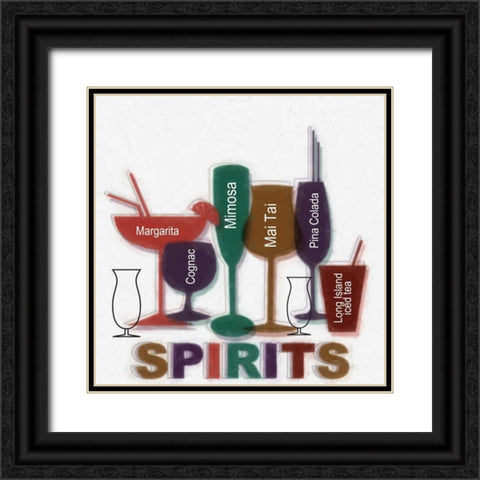 SPIRITS Black Ornate Wood Framed Art Print with Double Matting by Greene, Taylor