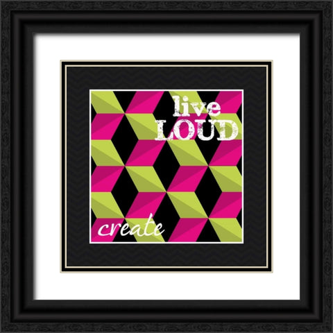 Create Cubed Black Ornate Wood Framed Art Print with Double Matting by Greene, Taylor