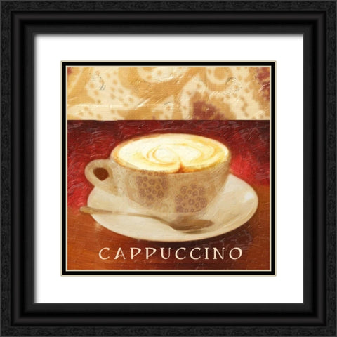 CAPPUCCINO Black Ornate Wood Framed Art Print with Double Matting by Greene, Taylor